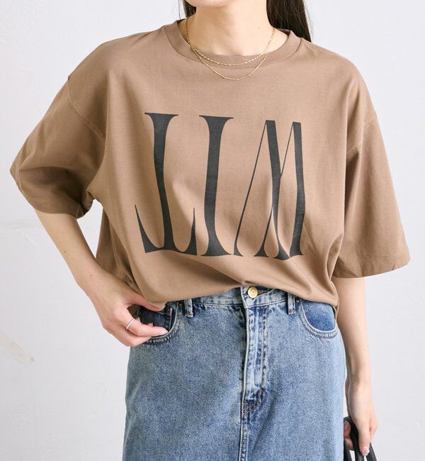  「【新色登場/WEB限定】リバースロゴTシャツ」|Tシャツ・カットソー|ベージュ