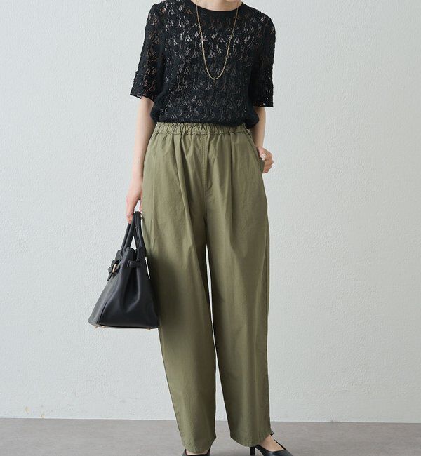  「【リニューアル/M・Lサイズあり】高密度コットン製品染めコクーンパンツ」|その他|