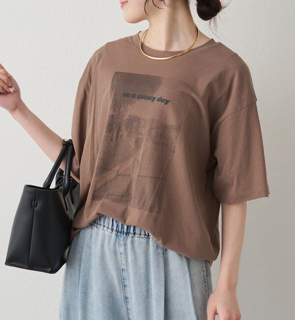  「テキストアートプリントTシャツ」|Tシャツ・カットソー|