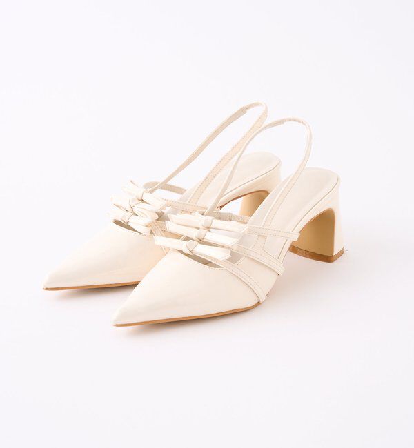  「リボン付きポインテッドストラップシューズ」|その他|