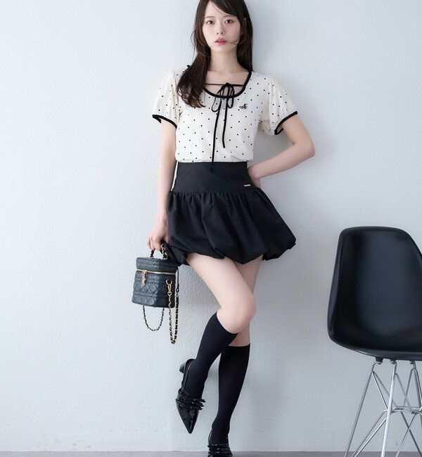  「リボン付きポインテッドストラップシューズ」|その他|