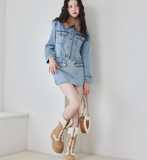  「【即日発送】ベルト付ミニスカート」|スカート|