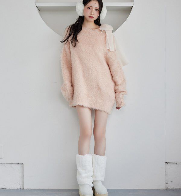  「肩リボンレースキャミ／リボン取り外し可」|プルオーバー|