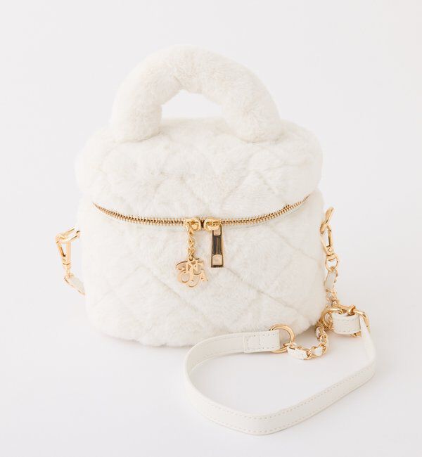  「フェイクファーキルティングバニティバッグ」|ショルダー・メッセンジャー|