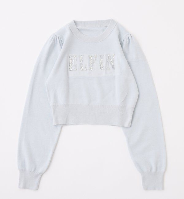  「キラキラビジューロゴニット」|ニット・セーター|