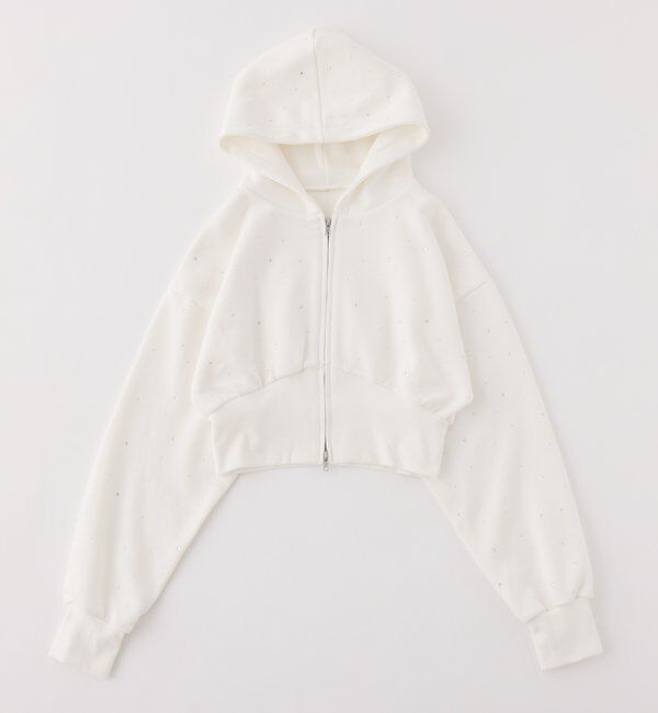  「【セットアップ可能】ビジューパーカー」|プルオーバー|