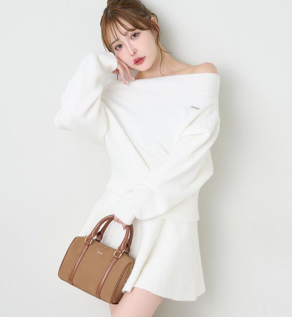  「ハートチャーム付きミニボストン」|ショルダー・メッセンジャー|