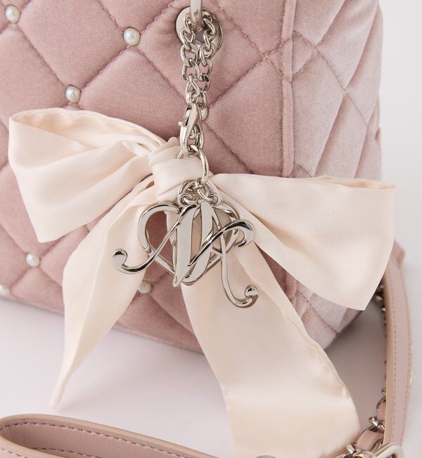  「チャーム付きキルティングミニバッグ」|ショルダー・メッセンジャー|