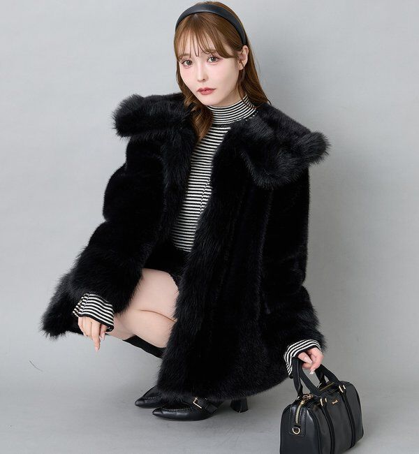  「衿つきファーミドルコート」|その他|