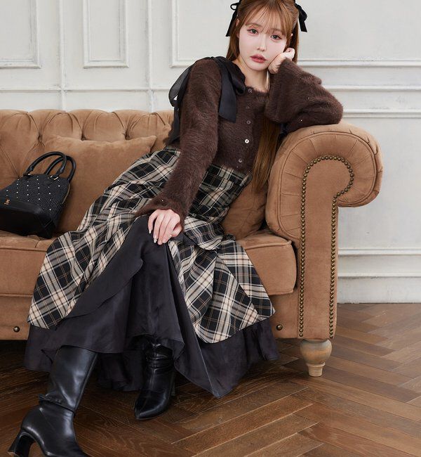  「【HolidayCollection】ニットSETイレヘムワンピース」|ワンピース|