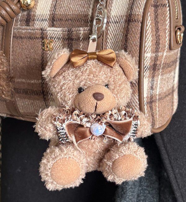  「リボン付きベアバッグチャーム」|その他|
