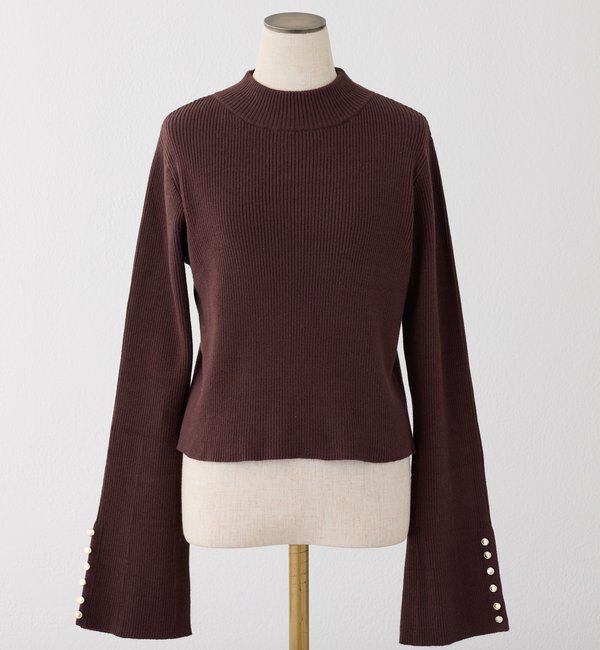  「金ボタンハイネックニット」|ニット・セーター|