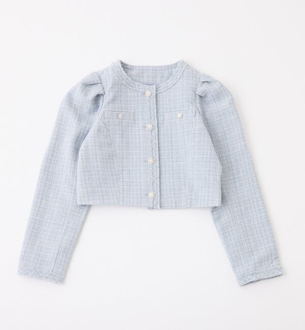  「キラキラノーカラージャケット」|テーラードジャケット|