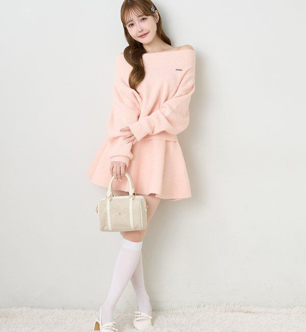  「オフショルニットセットアップ」|ワンピース|