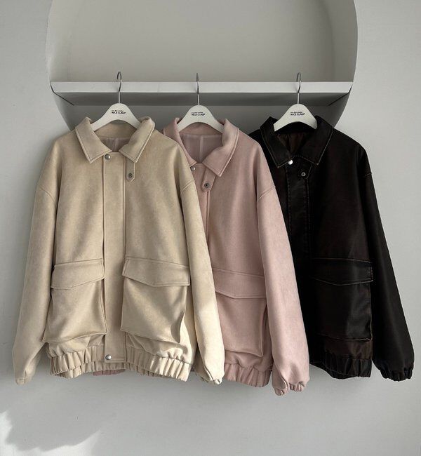  「フェイクレザージャケット」|ダウンベスト・ベスト|