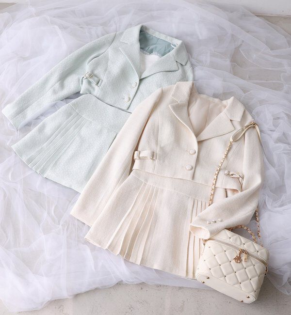  「【SMサイズ展開あり】ツイードプリーツミニスカート」|スカート|