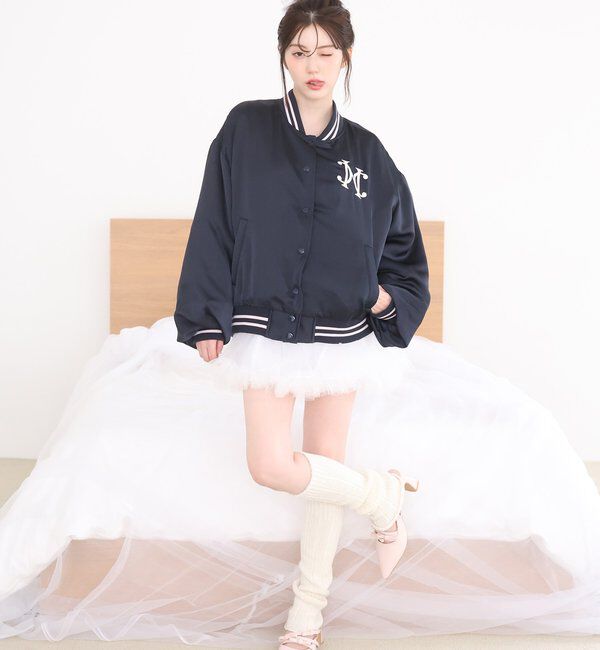  「ロゴ入りスカジャン」|ダウンベスト・ベスト|