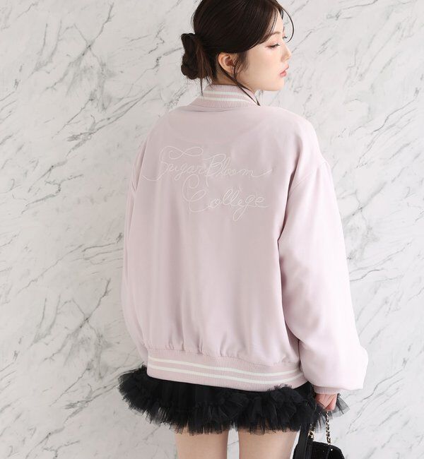  「ロゴ入りスカジャン」|ダウンベスト・ベスト|