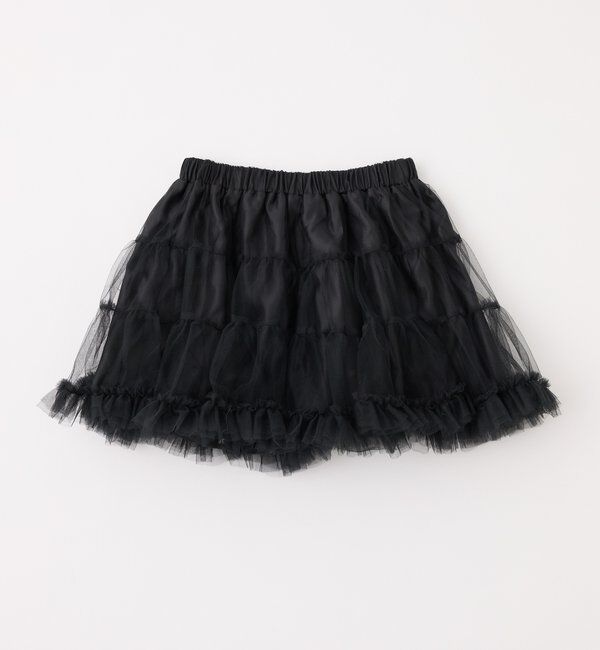  「チュールティアードミ二スカート」|スカート|