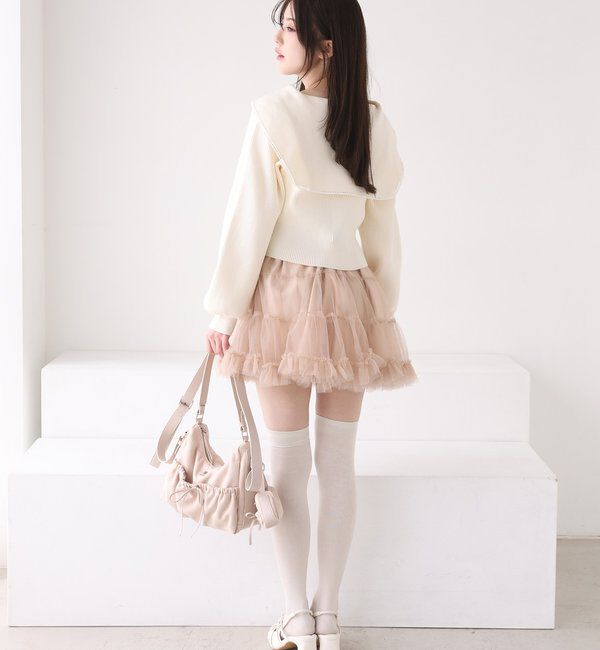  「ロゴ刺繍セーラーニット」|ニット・セーター|