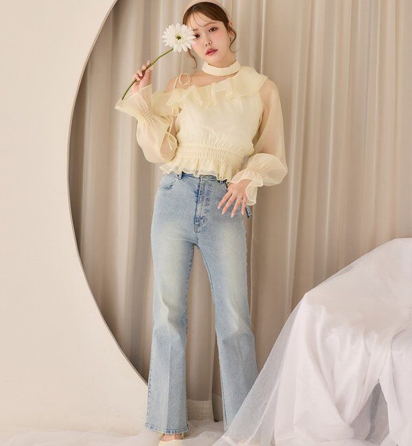  「2WAYワンショルフリルブラウス」|シャツ・ブラウス|