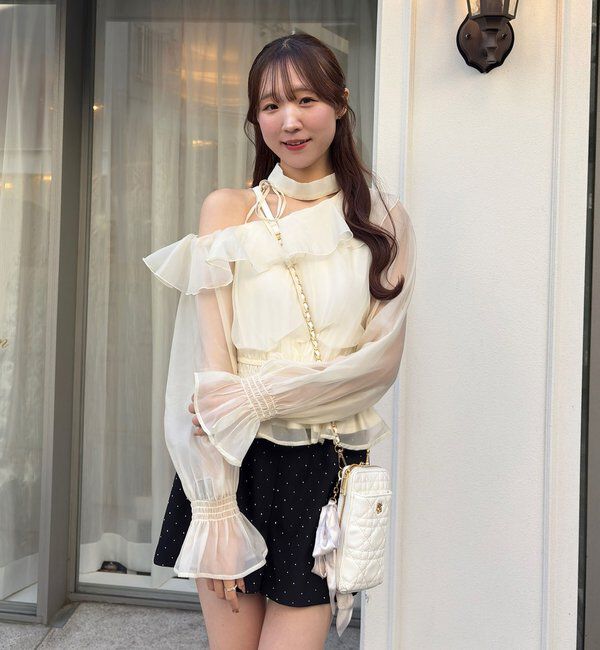  「2WAYワンショルフリルブラウス」|シャツ・ブラウス|