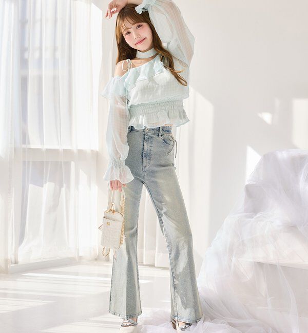  「2WAYワンショルフリルブラウス」|シャツ・ブラウス|