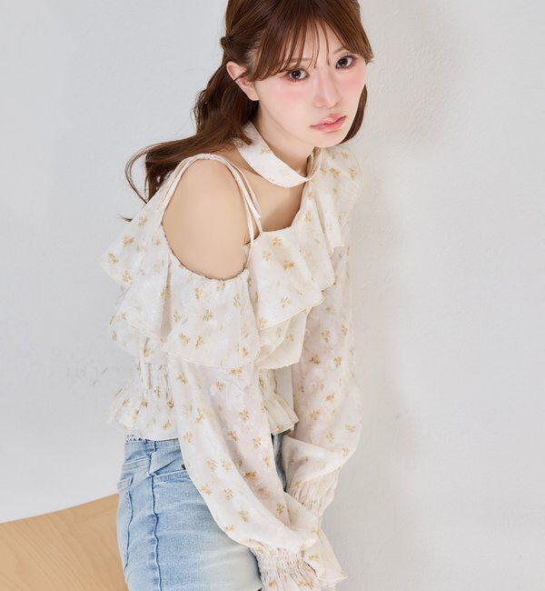  「2WAYワンショルフリルブラウス」|シャツ・ブラウス|