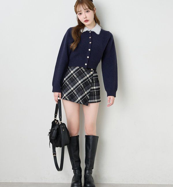  「ミニバッグチャーム付きドロストリボンバッグ」|ショルダー・メッセンジャー|