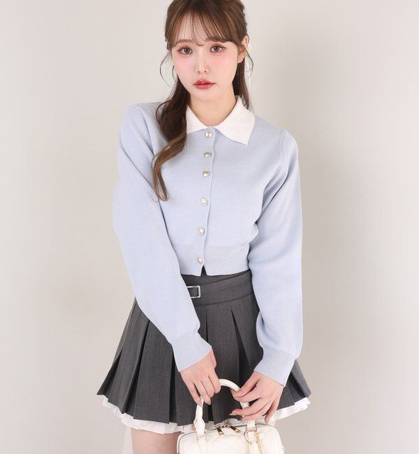  「【SMサイズ展開あり】ベルト付きレイヤードプリーツミニスカート」|その他|