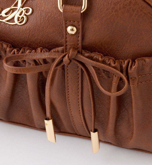  「ドロストリボン付きスクエアバッグ」|ショルダー・メッセンジャー|