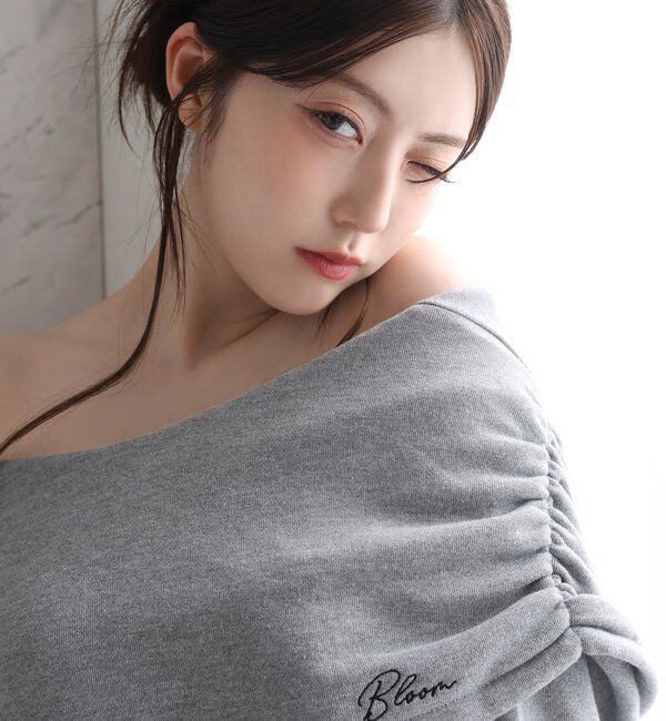  「オフショルパーカーワンピ」|ワンピース|