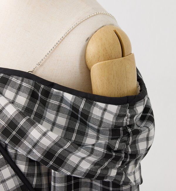  「肩ビジューリボンオフショルブラウス」|シャツ・ブラウス|