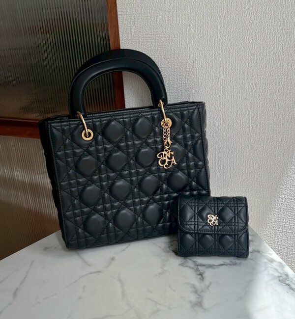  「チャーム付きキルティングミニトートバッグ」|ショルダー・メッセンジャー|