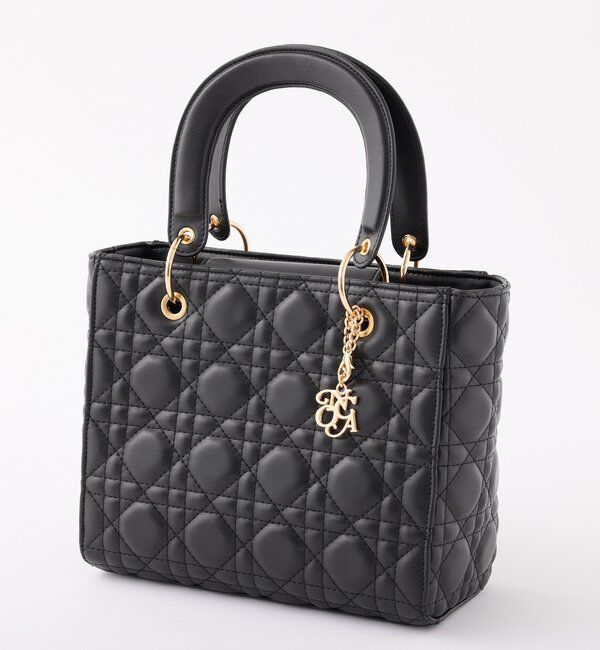  「チャーム付きキルティングミニトートバッグ」|ショルダー・メッセンジャー|