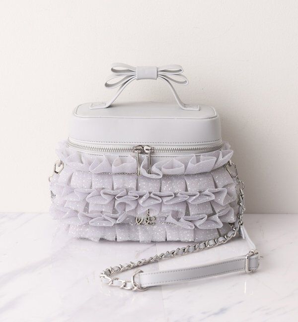  「チュールフリルリボンバニティバッグ」|ショルダー・メッセンジャー|