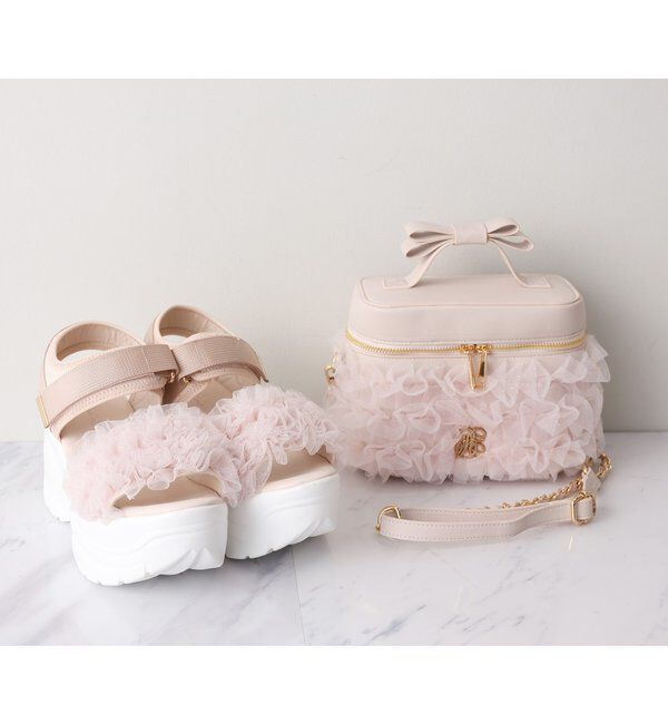  「チュールフリルリボンバニティバッグ」|ショルダー・メッセンジャー|