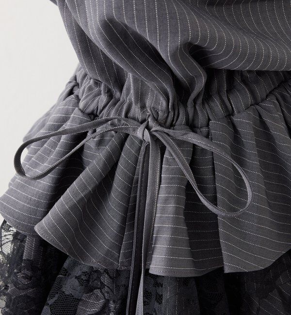  「裾ティアードシャツワンピース」|シャツ・ブラウス|