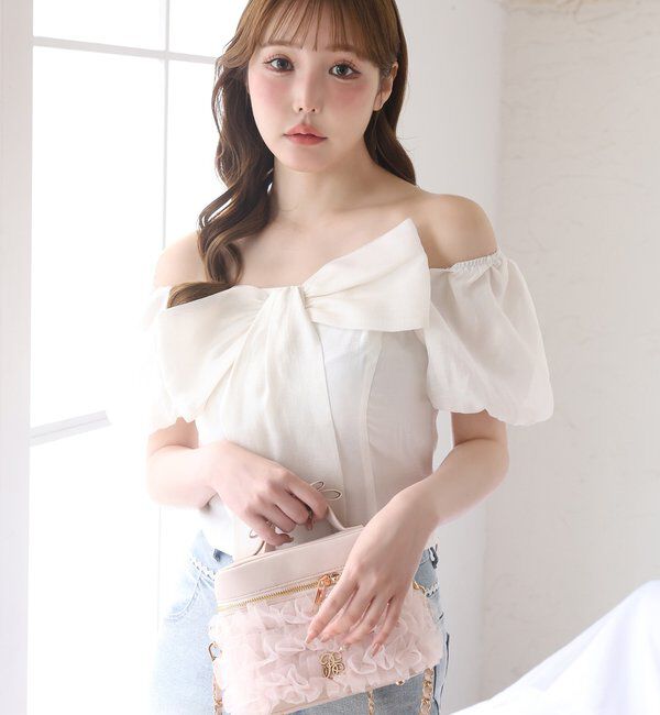  「ビッグリボンブラウス」|シャツ・ブラウス|アイボリー