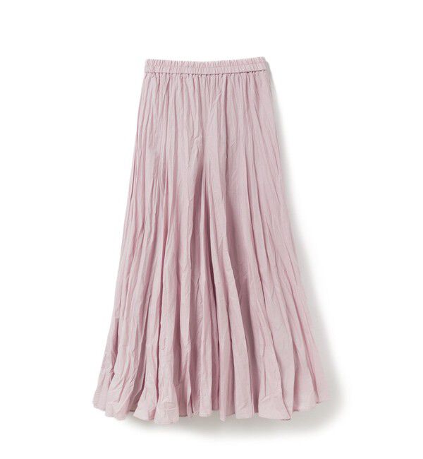 mizuiro ind「mizuiro ind ボリュームフレアスカート」|スカート|スモークピンク