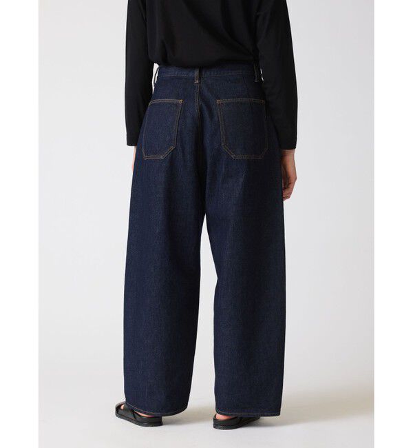mizuiro ind「mizuiro ind ハイウエストワイドデニム」|デニム|
