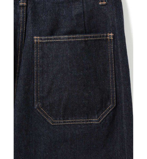 mizuiro ind「mizuiro ind ハイウエストワイドデニム」|デニム|