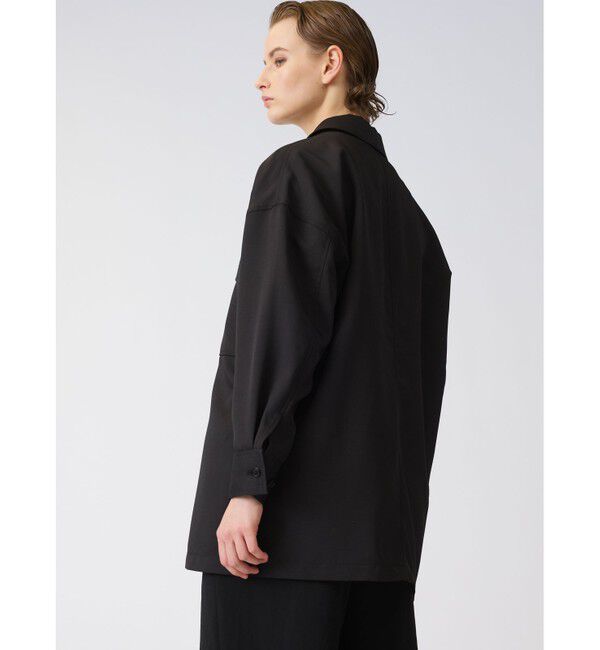 mizuiro ind「mizuiro ind ワークワイドシャツジャケット」|テーラードジャケット|