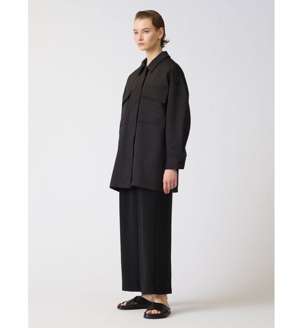 mizuiro ind「mizuiro ind ワークワイドシャツジャケット」|テーラードジャケット|