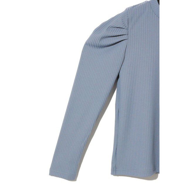 MIDIUMISOLID「MIDIUMISOLID for Ladies パワーショルダーリブプルオーバー」|Tシャツ・カットソー|