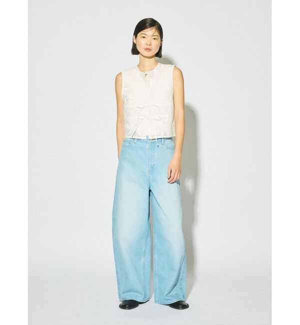 MIDIUMISOLID「MIDIUMISOLID for Ladies バレルレッグワイドデニム」|デニム|