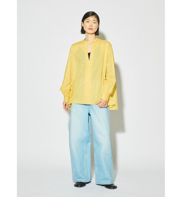 MIDIUMISOLID「MIDIUMISOLID for Ladies バレルレッグワイドデニム」|デニム|