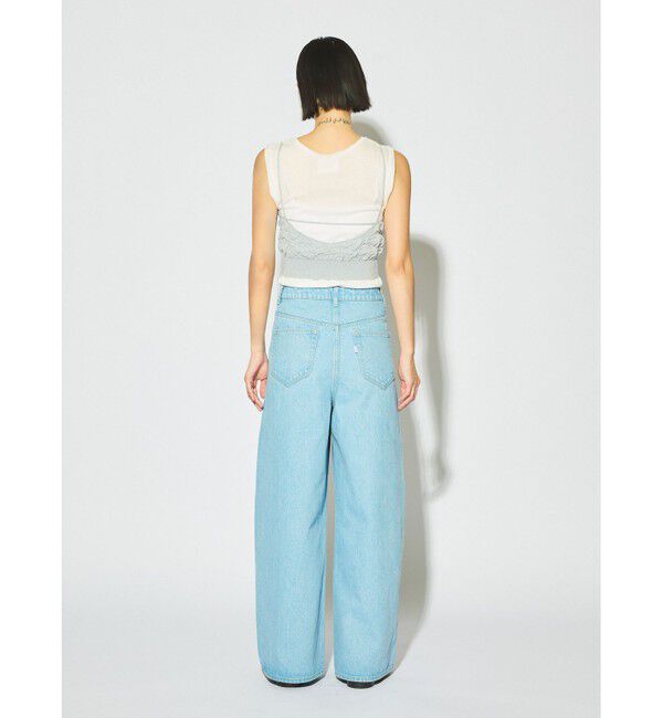 MIDIUMISOLID「MIDIUMISOLID for Ladies バレルレッグワイドデニム」|デニム|