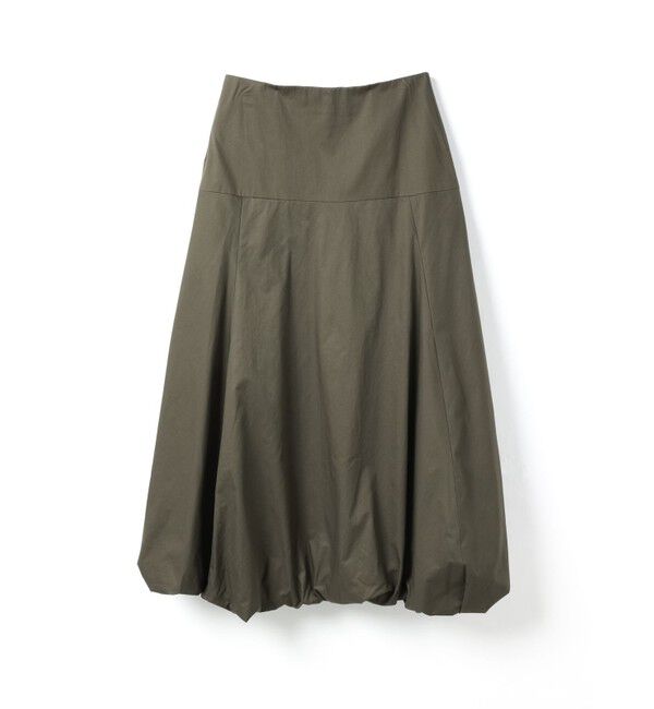 mizuiro ind「mizuiro ind ロングフレアバルーンスカート」|スカート|カーキ