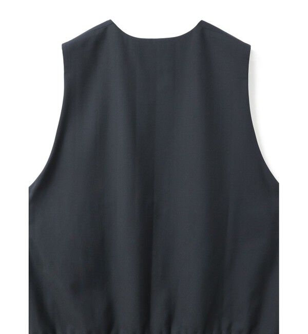 mizuiro ind「mizuiro ind プリーツヘムVネックベスト」|ベスト・ジレ|